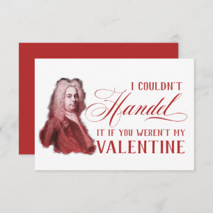 Invitation EDITABLE musique classique avec Handel Valentine C