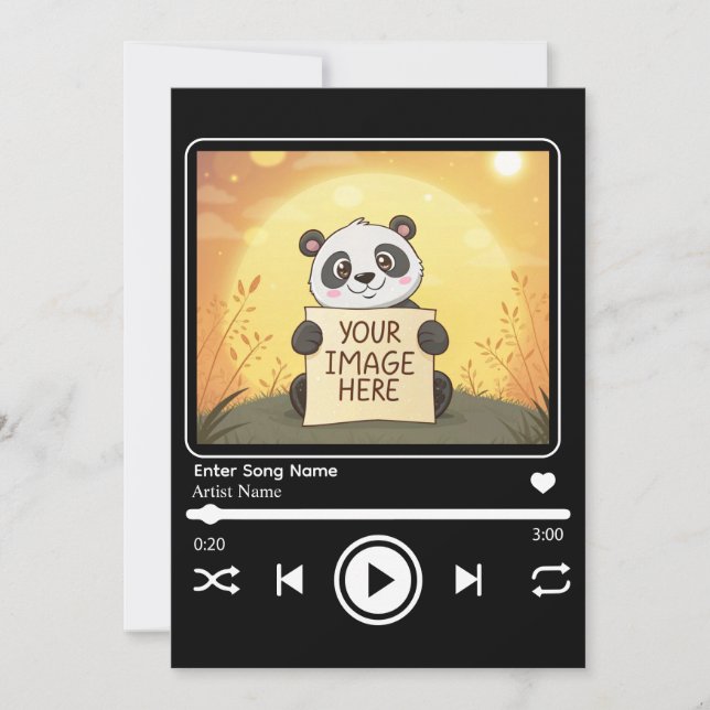 Invitation Editable Song Music Player Template (Devant)