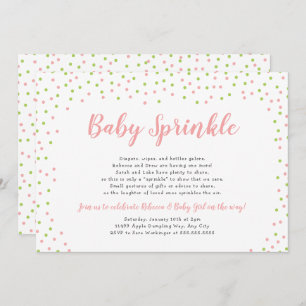 Invitation Édition Confetti Color Baby Sprinkle