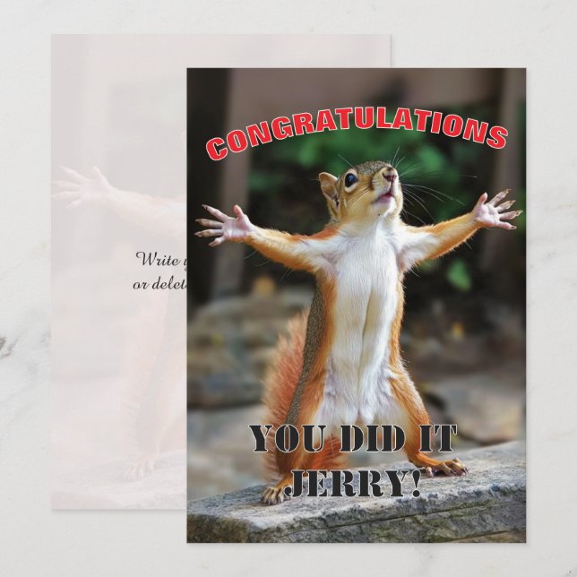 Invitation 🎓Édition Félicitations Personnalisée Célébration  (Devant / Derrière)