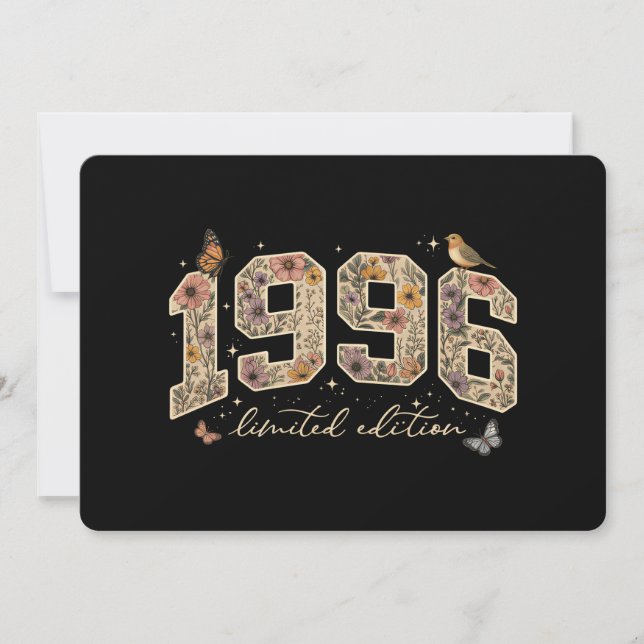 Invitation Édition limitée 30e anniversaire floral 1996 (Devant)