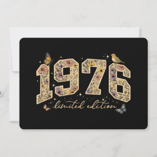 Invitation Édition limitée 50e anniversaire floral 1976