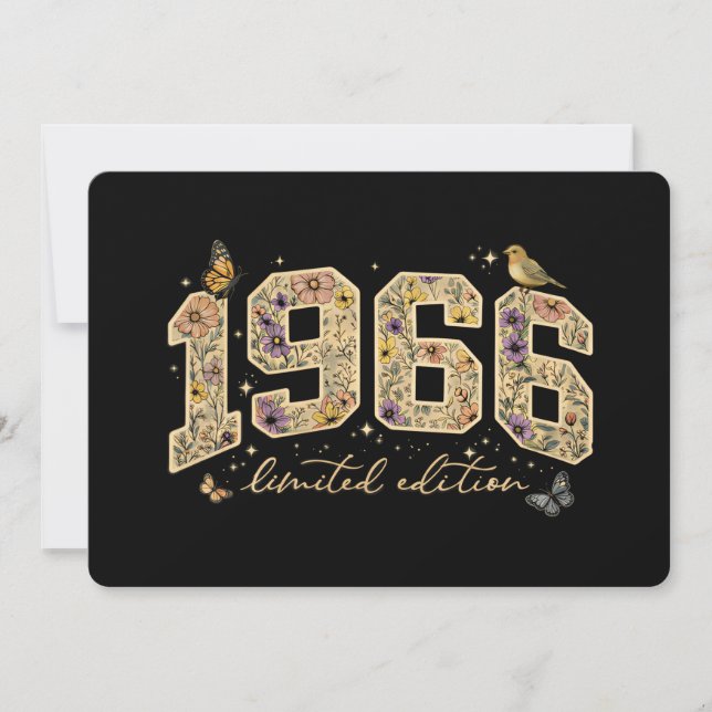 Invitation Édition limitée 60e anniversaire Floral 1966 (Devant)