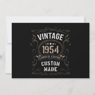 Invitation Édition limitée vintage 1954 sur mesure