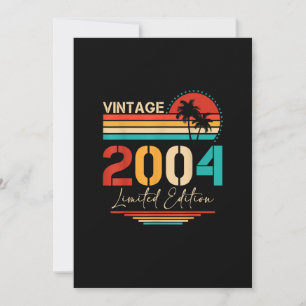 Invitation Édition Limitée Vintage 2004 19 Ans 19ème Annivers