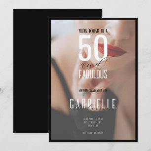 Invitation Éditorial 50 ans et Fabulueux anniversaire pleine