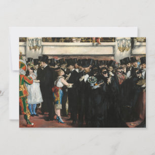 Invitation Edouard Manet - Bal masqué à l'Opéra