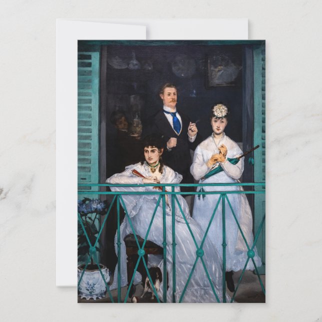 Invitation Edouard Manet - Balcon / Le Balcon (Devant)
