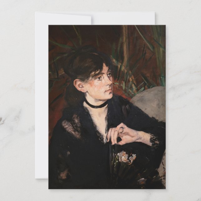 Invitation Edouard Manet - Berthe Morisot avec un ventilateur (Devant)