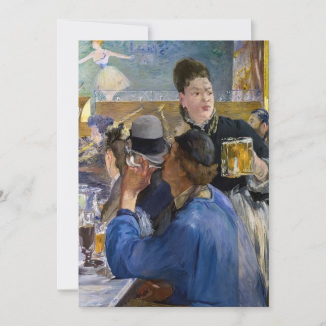 Invitation Edouard Manet - Coin d'un Café-Concert (Devant)