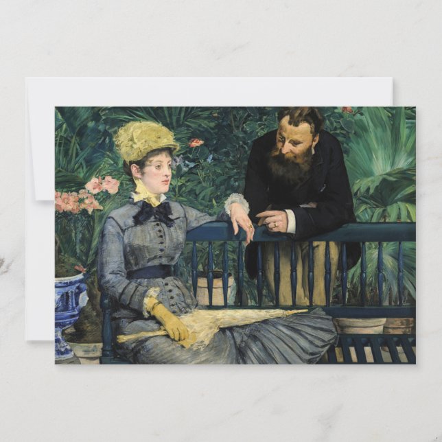 Invitation Edouard Manet - Dans la serre (Devant)