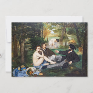 Invitation Edouard Manet - Le déjeuner sur l'herbe