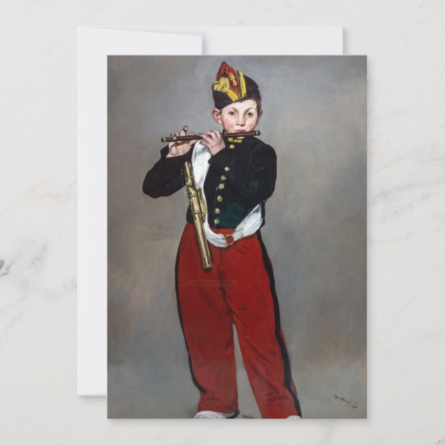 Invitation Edouard Manet - Le Joueur de fifre / Jeune flûtist (Devant)