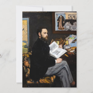 Invitation Edouard Manet - Portrait d'Emile Zola