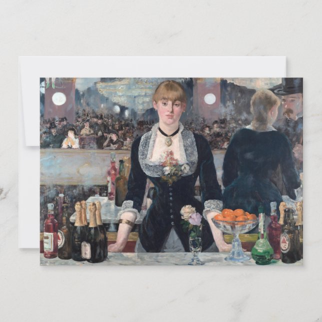 Invitation Edouard Manet - Un bar aux Folies-Bergere (Devant)