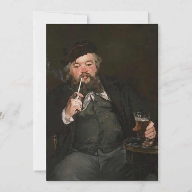 Invitation Edouard Manet - Un bon verre de bière / Le bon boc (Devant)