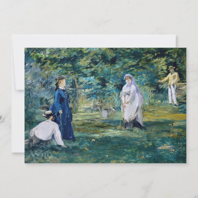 Invitation Edouard Manet - Un jeu de Croquet (Devant)