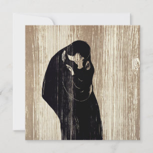 Invitation Edvard Munch - Le Kiss IV