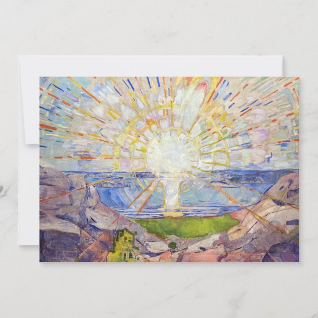 Invitation Edvard Munch - Le Soleil 1911 (Devant)