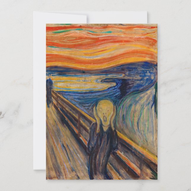 Invitation Edvard Munch - The Scream 1893 (Devant)