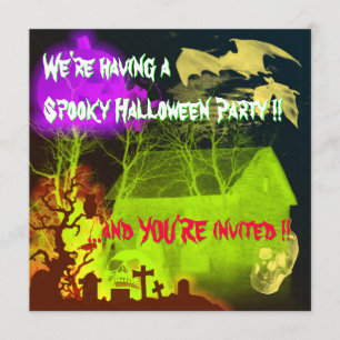 Invitation Eerie Halloween Haunween Barn - Soyez courageux