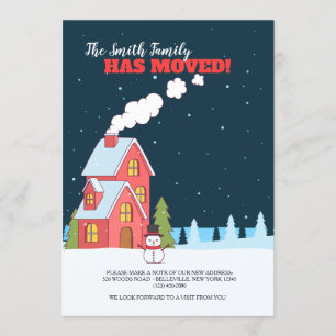 Invitation Effacer le mouvement de nuit d'hiver