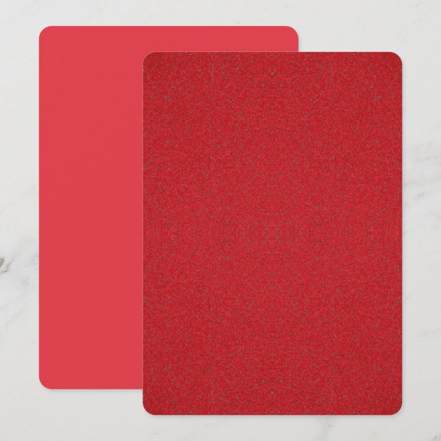 Invitation Effet Bruit Rouge Tomate – Personnalisa (Devant / Derrière)