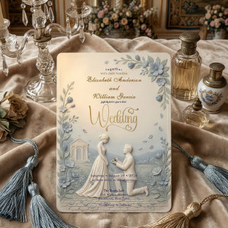 Invitation Effet Élégant Vintage Mariage