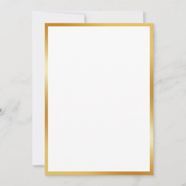 Invitation Effet or de luxe (Devant)