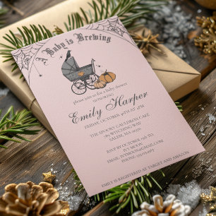 Invitation Éffrayant Baby est en train de brasser Baby shower