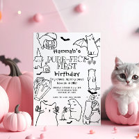 Éffrayant Chats thème Premier anniversaire
