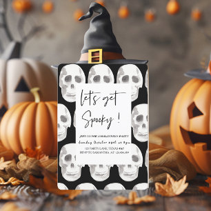 Invitation Effrayant, devenons effrayants   Fête d'Halloween 
