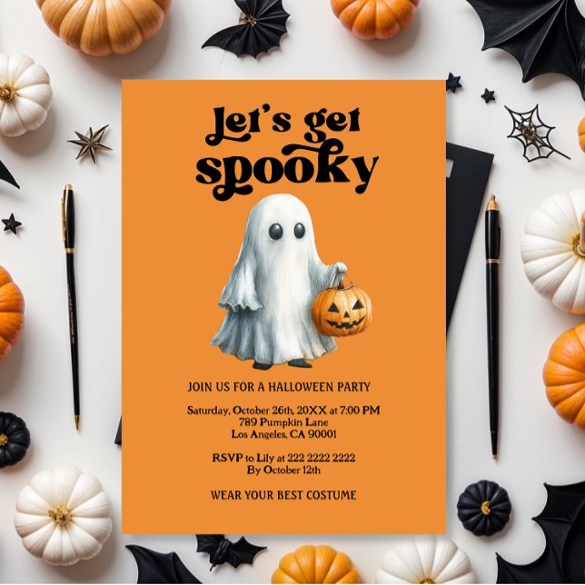 Invitation Éffrayant, fête d'Halloween (Créateur téléchargé)