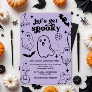 Invitation Éffrayant, fête d'Halloween
