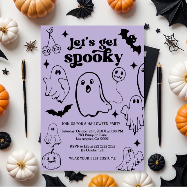 Invitation Éffrayant, fête d'Halloween (Créateur téléchargé)