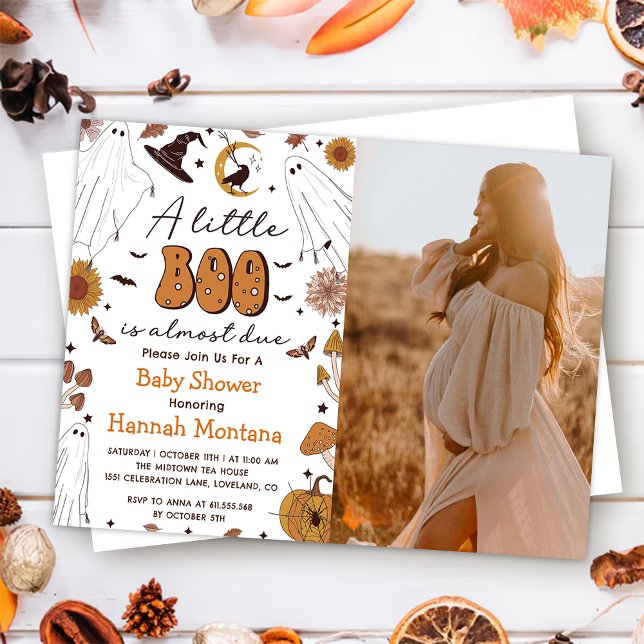 Invitation Éffrayant Halloween Parti Baby shower Vintage Phot (Créateur téléchargé)