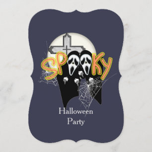 Invitation Éffrayant Hauning hurler Ghost Face Halloween