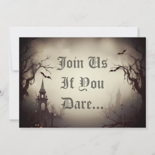 Invitation Éffrayant Haunted House Halloween Parti
