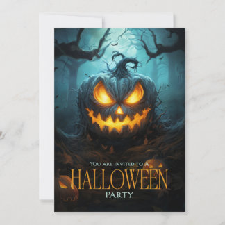 Invitation Éffrayant Scandale Citrouille Adult Halloween Part