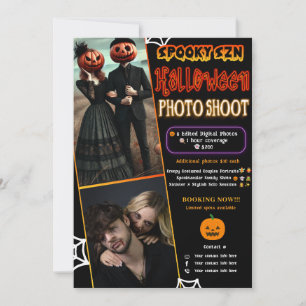 Invitation Éffrayant Szn Glow Halloween Photo Tir Photographi