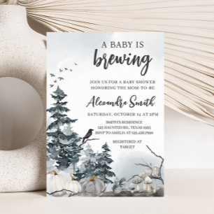 Invitation Éffrayant Un bébé brasse du Baby shower