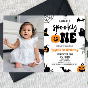 Invitation Éffrayant Un Halloween 1er Anniversaire