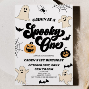 Invitation Éffrayant Un Halloween 1er Anniversaire