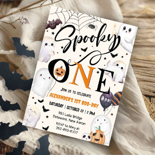 Invitation Éffrayant Un Halloween 1er Anniversaire Fête Migno