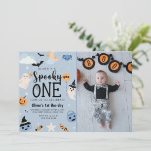 Invitation Éffrayant Un halloween photo de fête d'anniversair