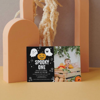 Invitation Éffrayant une fête d'anniversaire d'Halloween Invi