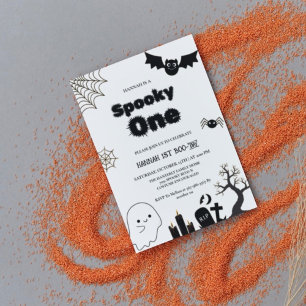 Invitation Éffrayant une fête d'anniversaire Halloween