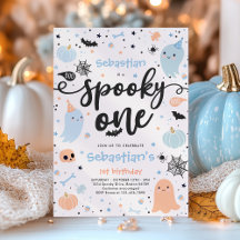 Éffrayant Une Mignonne Halloween Ghost 1ère fête d