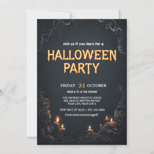 Invitation Éffrayante fête d'Halloween