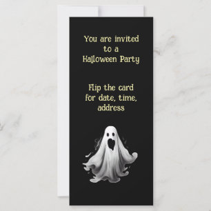 Invitation éffrayante Ghost pour la fête d'Hallowe